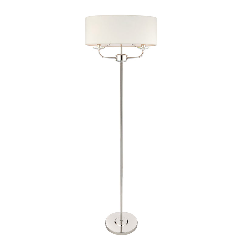 Nixon Floor Lamp - Bright Nickel from SSS Home Needs - Floor lighting Ireland