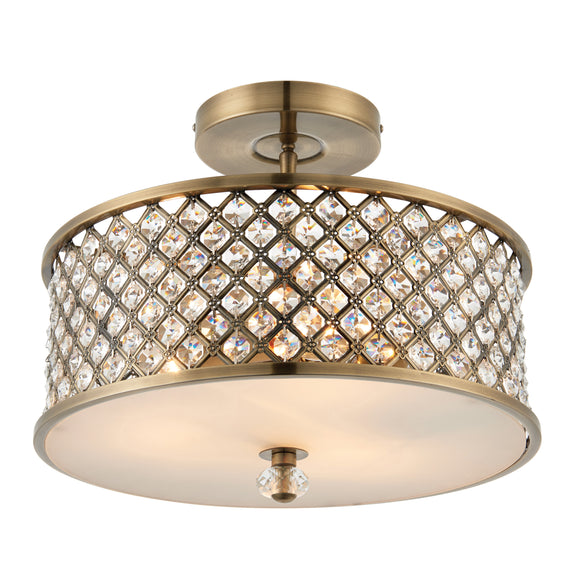 Hudson Ceiling Lamp - Antique Brass from SSS Home Needs - Ceiling lighting Ireland