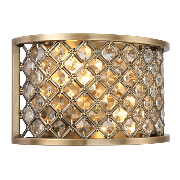 Hudson Wall Light Antique Brass from SSS Home Needs - Wall lighting Ireland