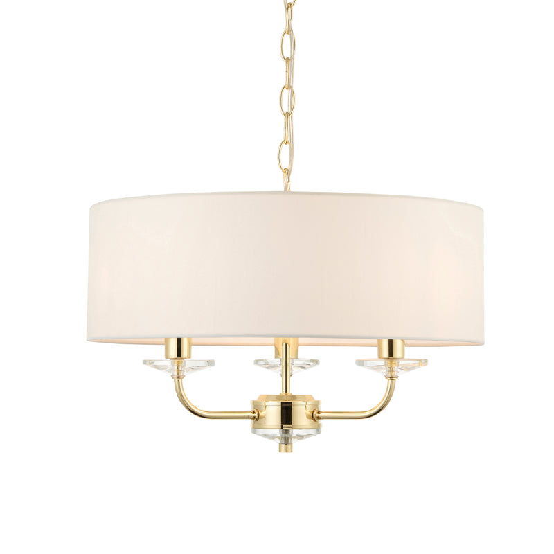 Nixon 3 Pendant Light - Brass from SSS Home Needs - Pendant lighting Ireland