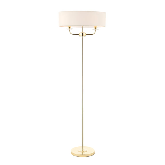 Nixon Floor Lamp - Brass from SSS Home Needs - Floor lighting Ireland