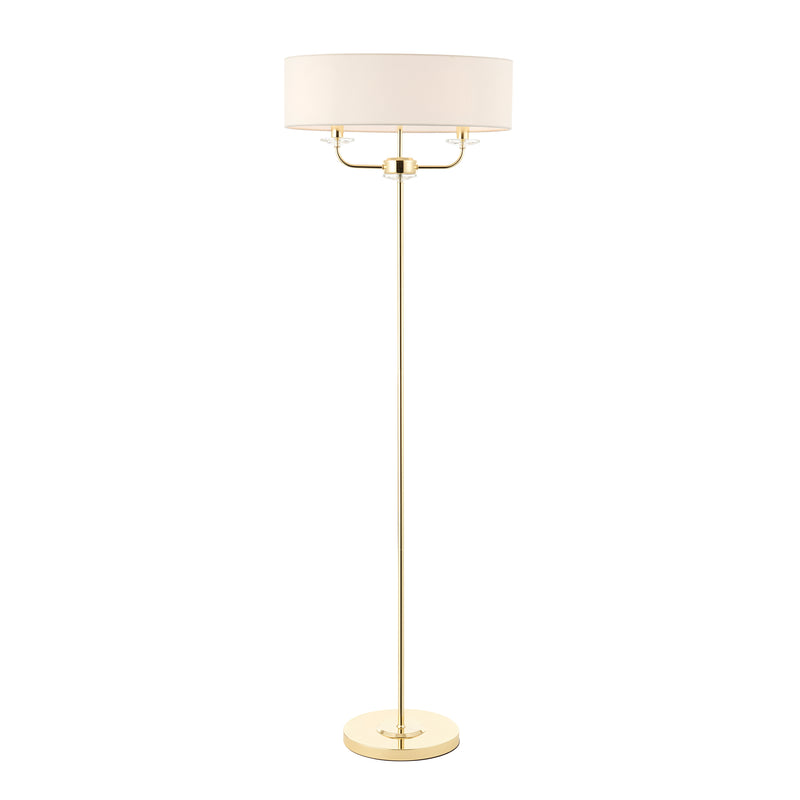 Nixon Floor Lamp - Brass from SSS Home Needs - Floor lighting Ireland