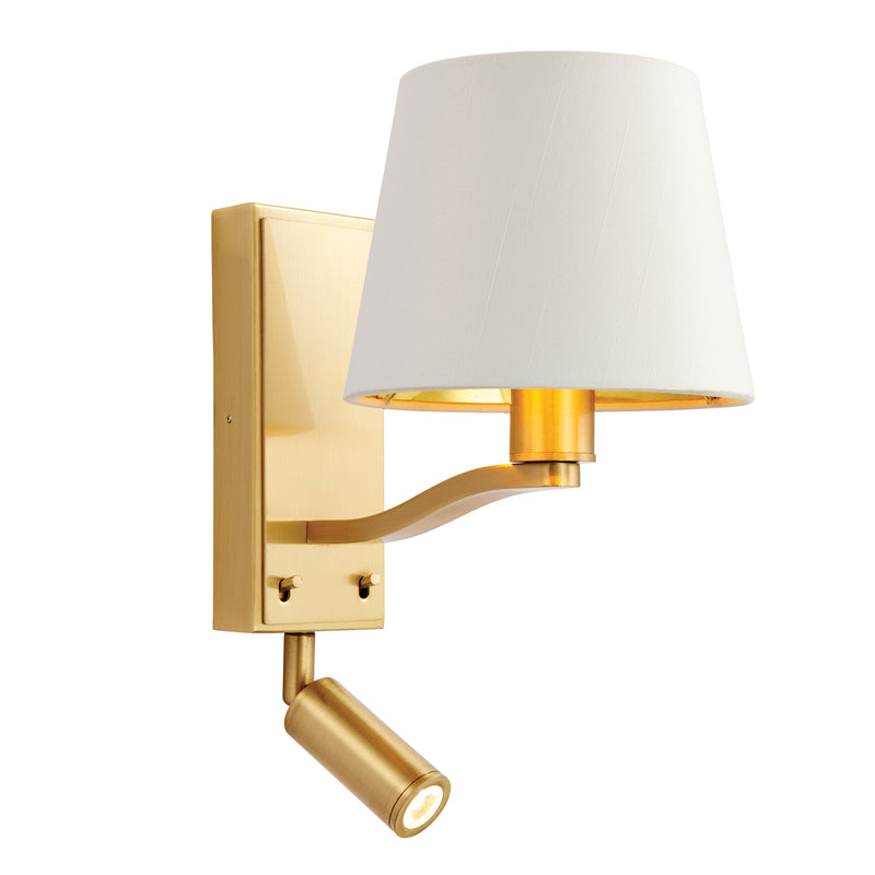 Harvey Wall Light Brushed Gold Large from SSS Home Needs - Wall lighting Ireland