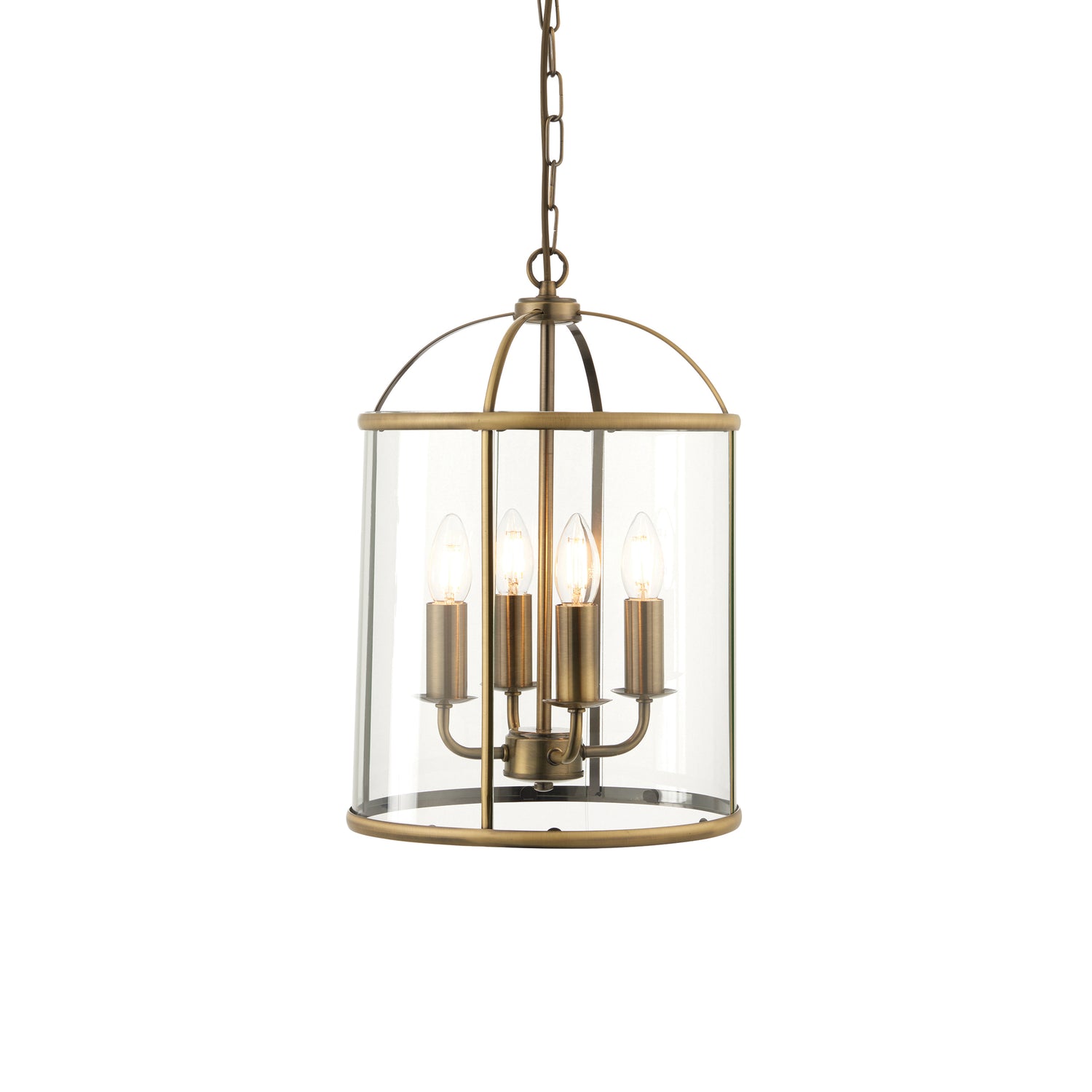 Lambeth 4 Pendant Light - Antique Brass from SSS Home Needs - Pendant lighting Ireland