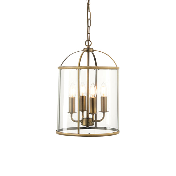 Lambeth 4 Pendant Light - Antique Brass from SSS Home Needs - Pendant lighting Ireland
