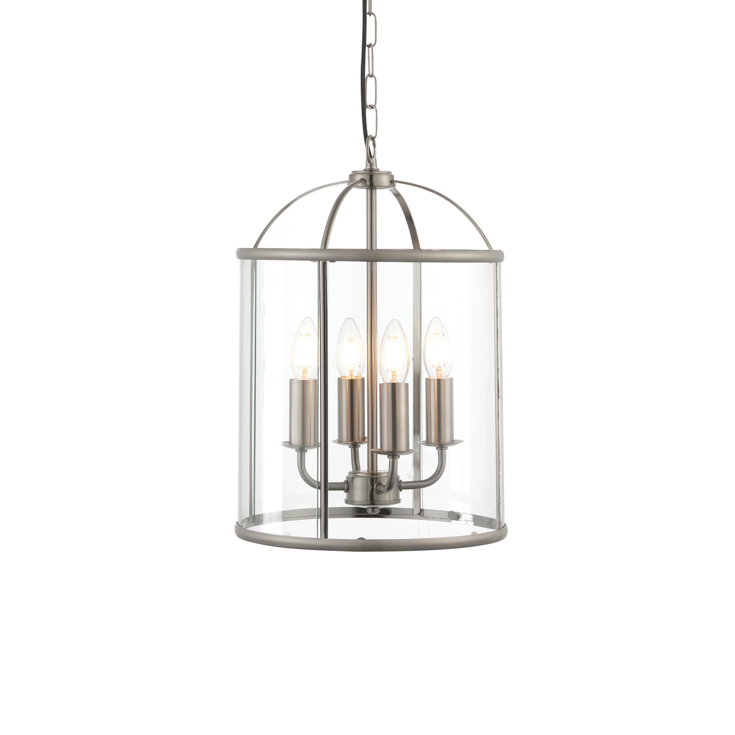 Lambeth 4 Pendant Light - Satin Nickel from SSS Home Needs - Pendant lighting Ireland
