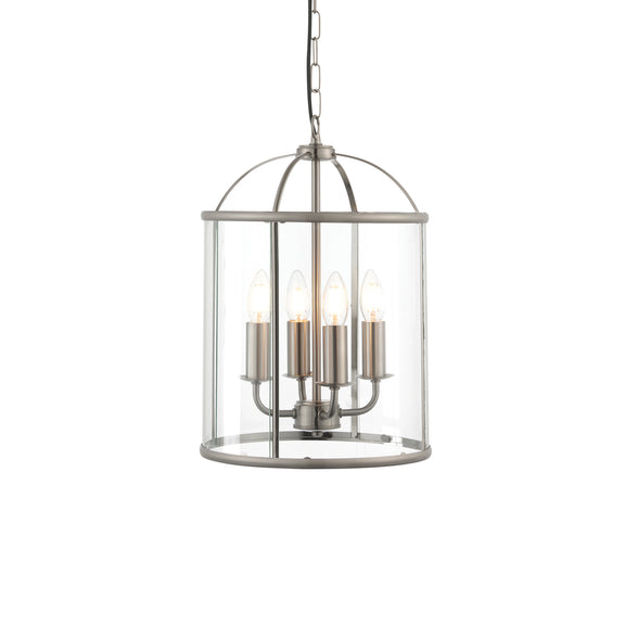 Lambeth 4 Pendant Light - Satin Nickel from SSS Home Needs - Pendant lighting Ireland