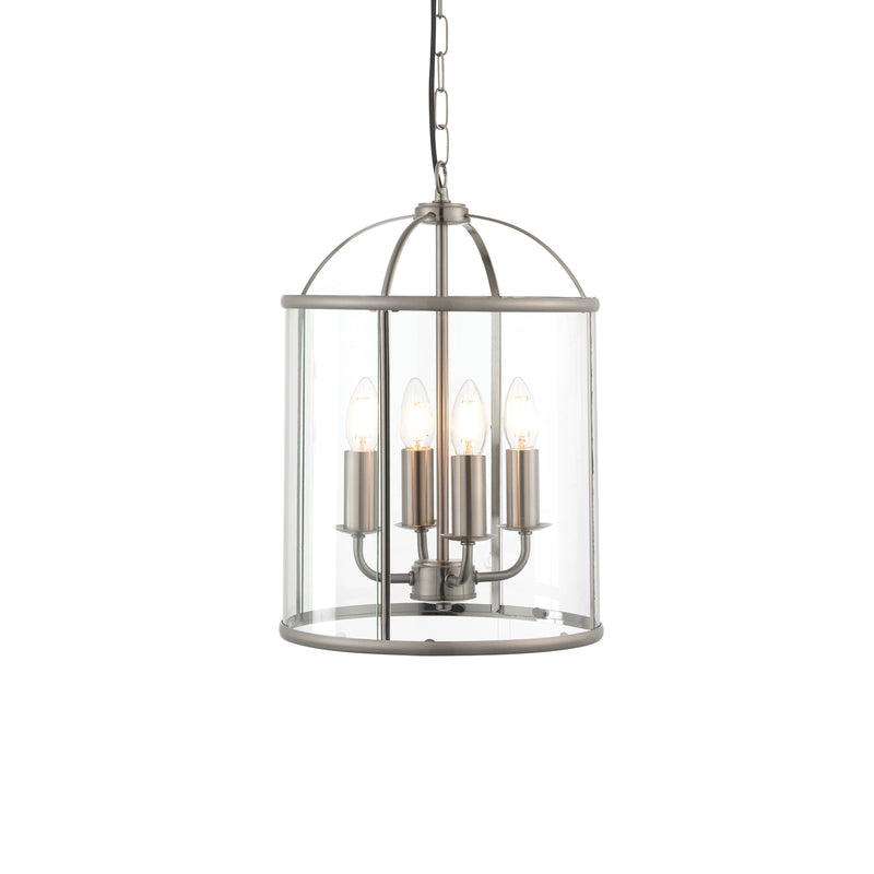 Lambeth 4 Pendant Light - Satin Nickel from SSS Home Needs - Pendant lighting Ireland