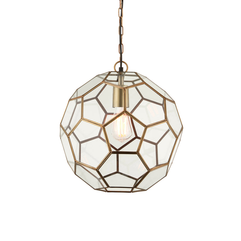 Miele 1 Pendant Light - Antique Brass Small from SSS Home Needs - Pendant lighting Ireland