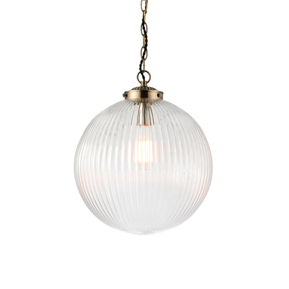 Brydon Pendant Light - Clear Glass Large from SSS Home Needs - Pendant lighting Ireland