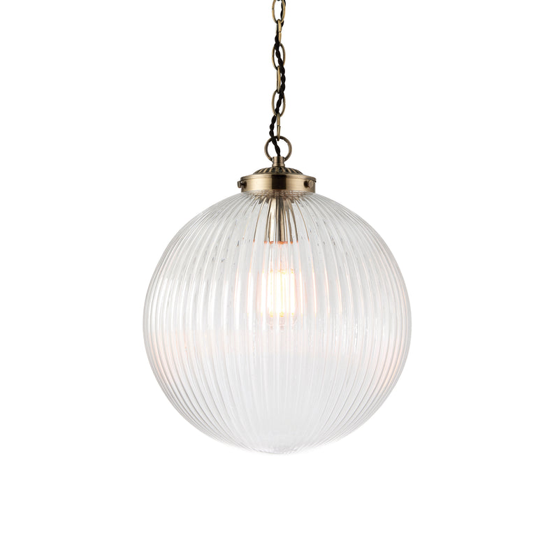 Brydon Pendant Light - Clear Glass Large from SSS Home Needs - Pendant lighting Ireland