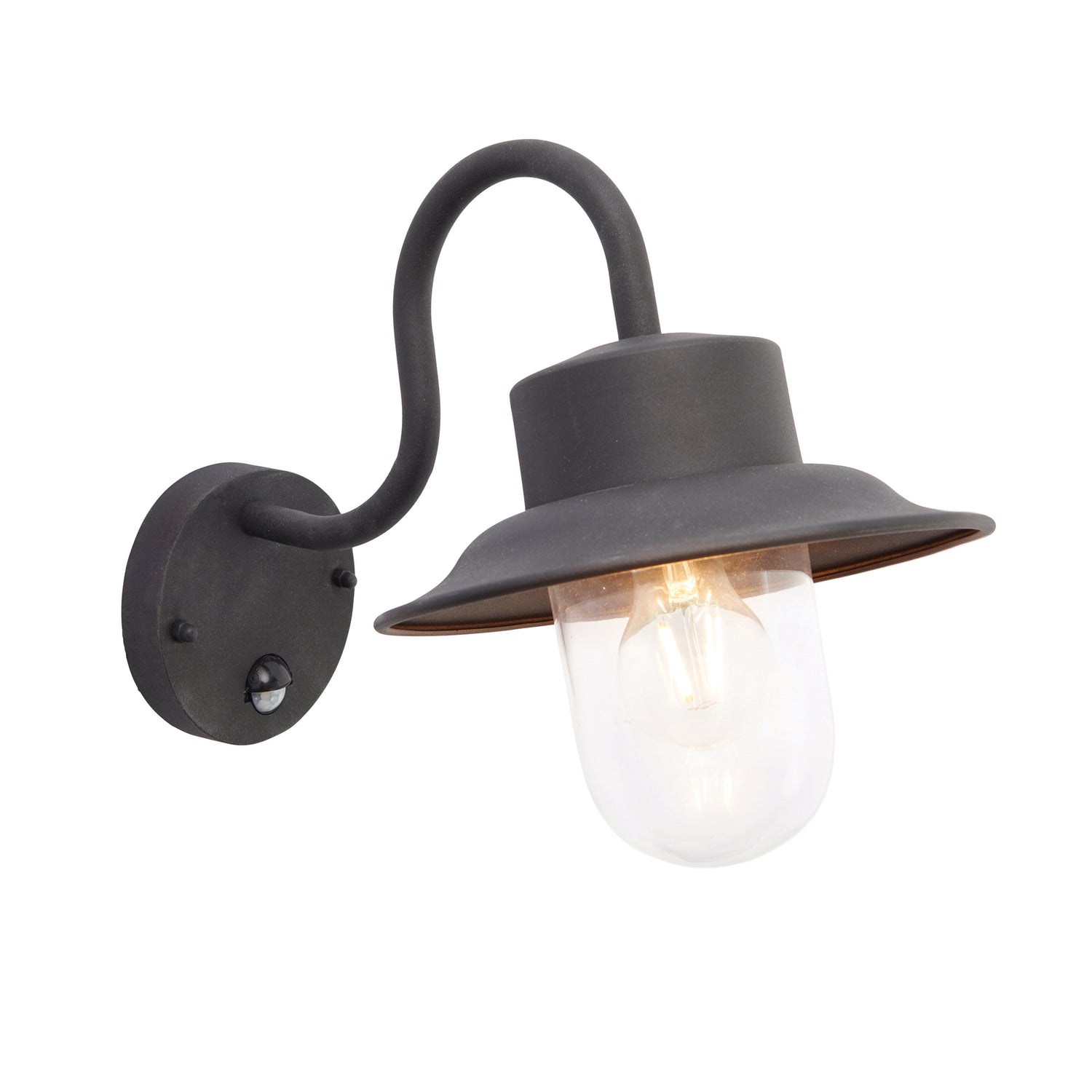 Chesham PIR Wall Light Black from Sessa Interiors - Wall lighting Ireland