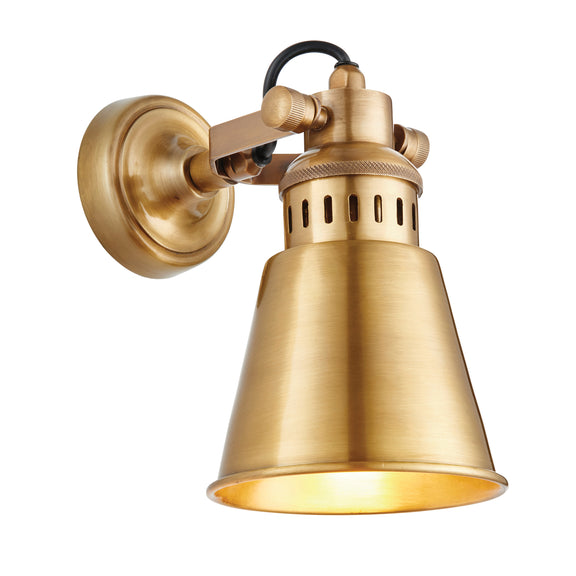 Elms Wall Light Antique Brass from SSS Home Needs - Wall lighting Ireland