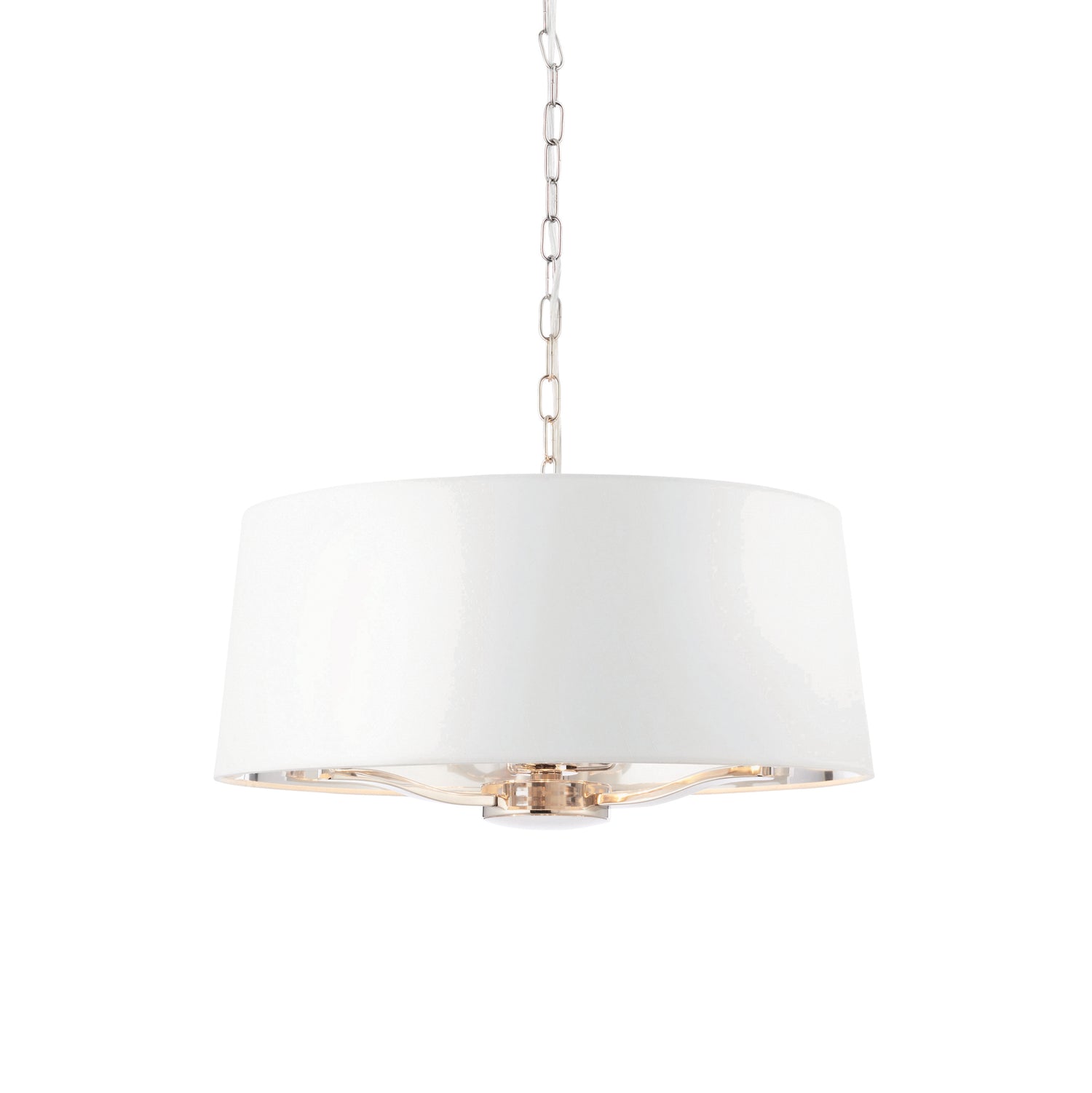 Harvey 1 Pendant Light - Bright Nickel from SSS Home Needs - Pendant lighting Ireland