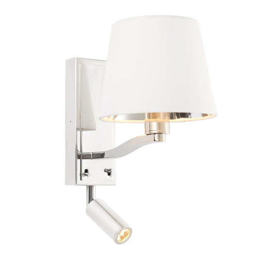 Harvey Wall Light Bright Nickel Large from SSS Home Needs - Wall lighting Ireland