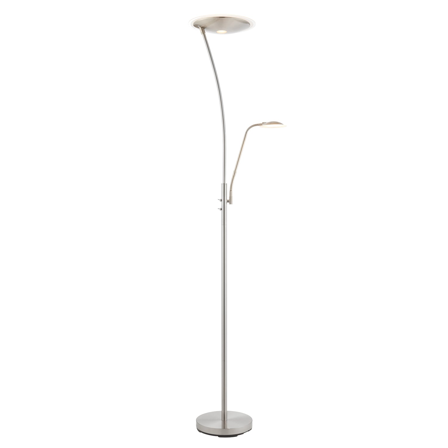 Alassio Floor Lamp - Satin Chrome from SSS Home Needs - Floor lighting Ireland