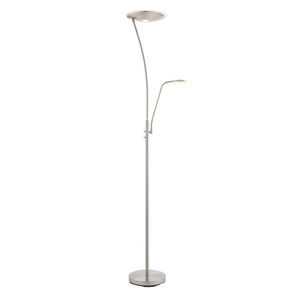 Alassio Floor Lamp - Satin Chrome from SSS Home Needs - Floor lighting Ireland