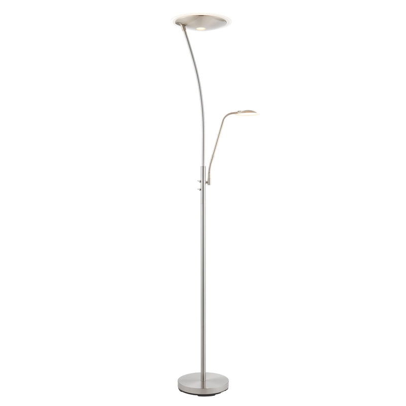 Alassio Floor Lamp - Satin Chrome from SSS Home Needs - Floor lighting Ireland