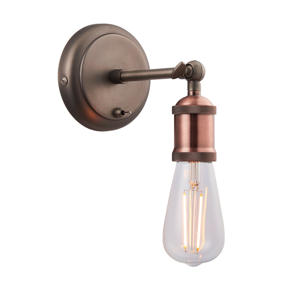 Hal Wall Light without Shade Aged Copper from SSS Home Needs - Wall lighting Ireland