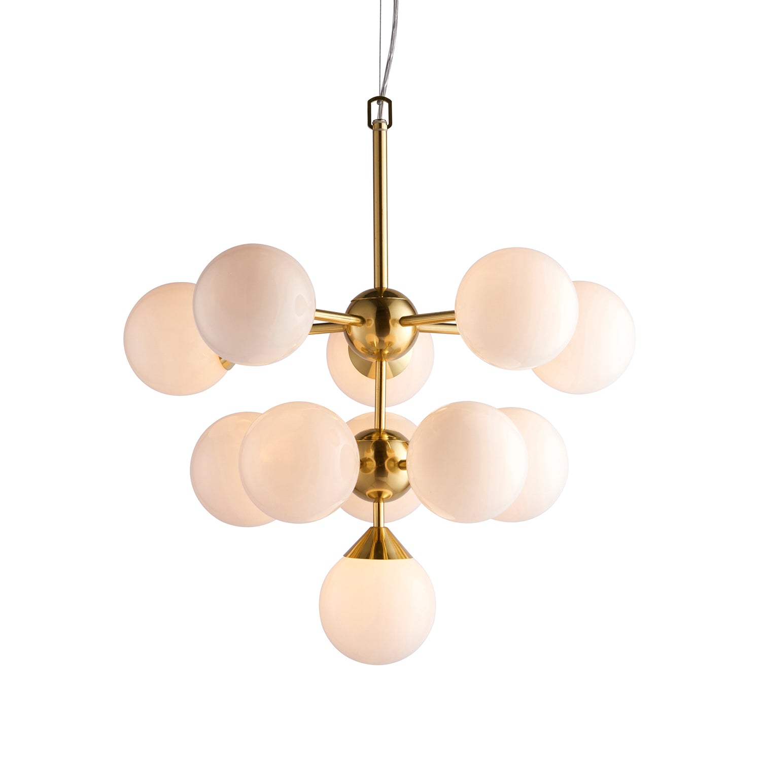 Oscar 11 Pendant Light - Brushed Gold from SSS Home Needs - Pendant lighting Ireland