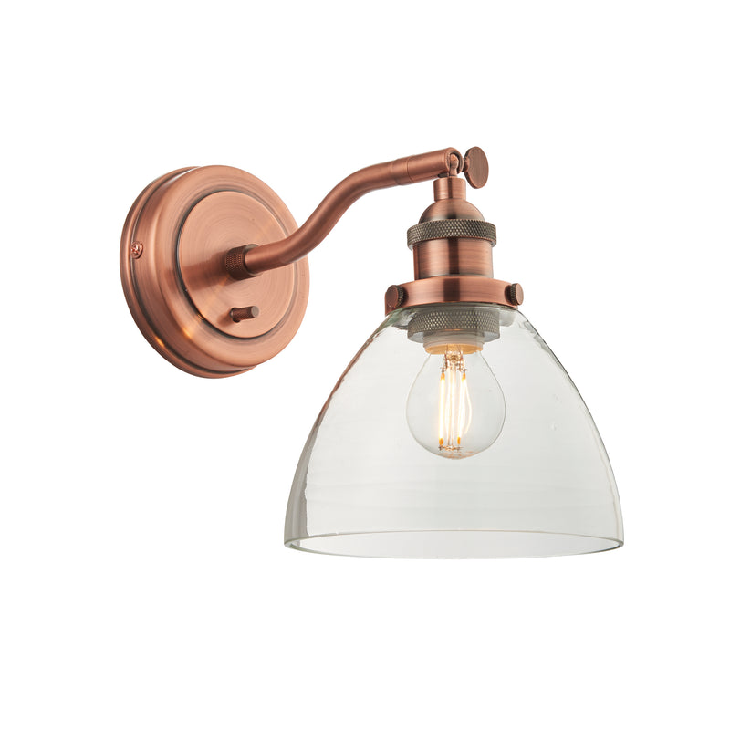 Hansen Wall Light Aged Copper from SSS Home Needs - Wall lighting Ireland