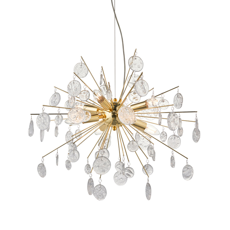 Calla 8 Pendant Light - Gold Effect from SSS Home Needs - Pendant lighting Ireland