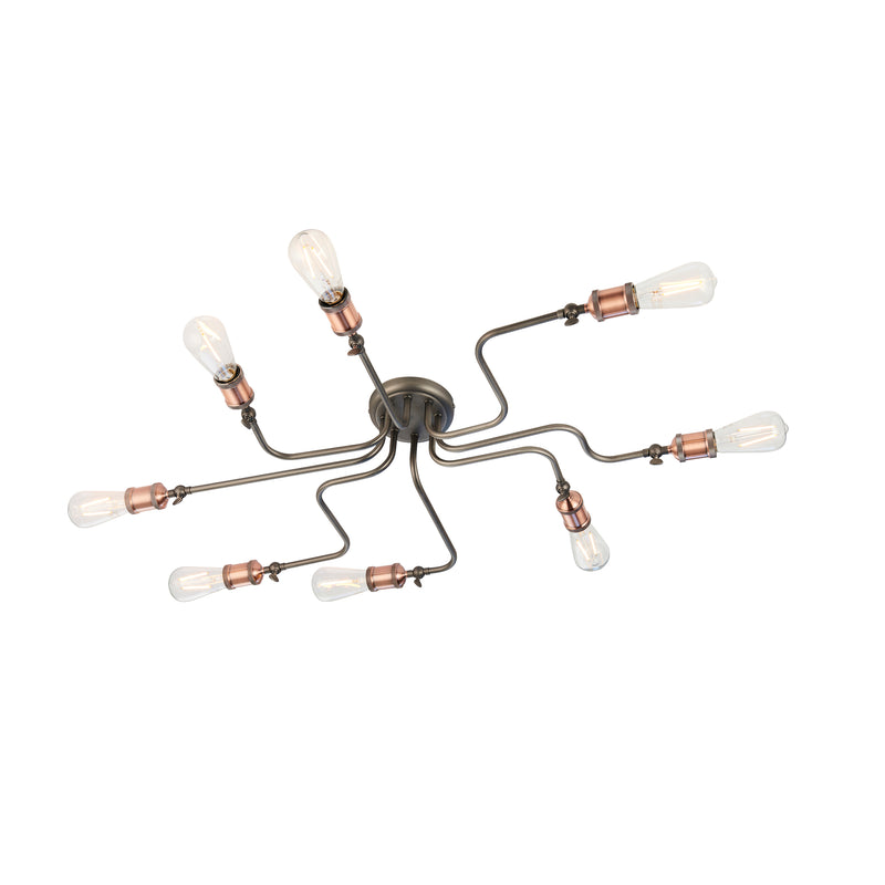 Hal 8 Ceiling Light - Aged Copper from SSS Home Needs - Ceiling lighting Ireland