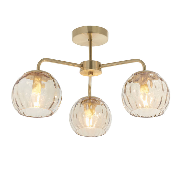 Dimple 3 Ceiling Light from SSS Home Needs - Ceiling lighting Ireland