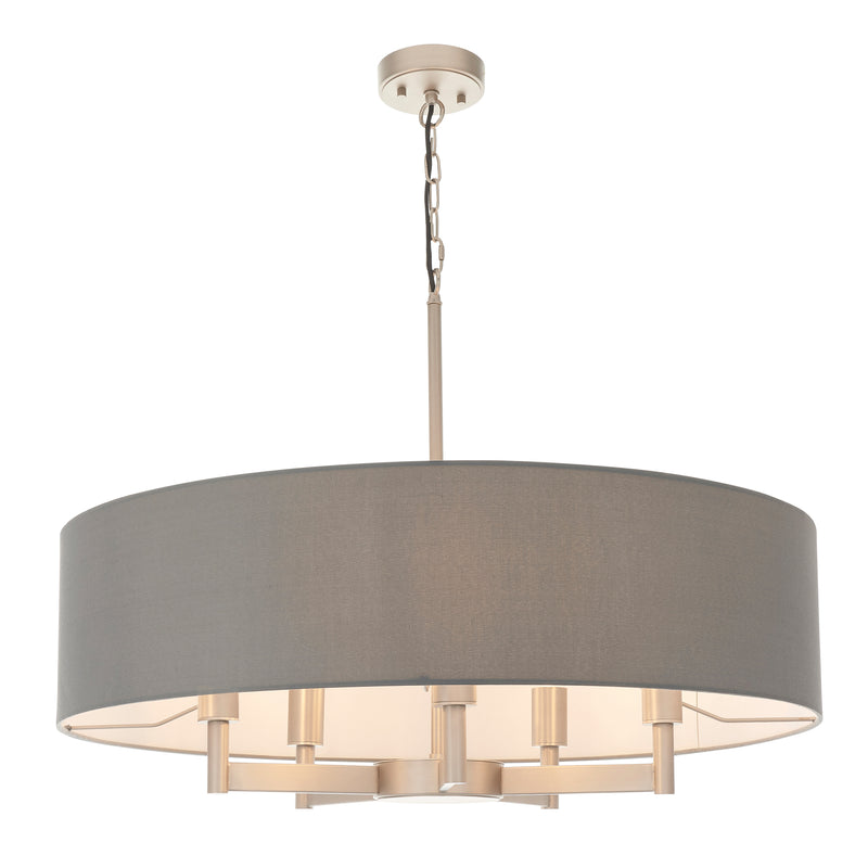 Grande 5 Pendant Light - Matt Nickel from SSS Home Needs - Pendant lighting Ireland