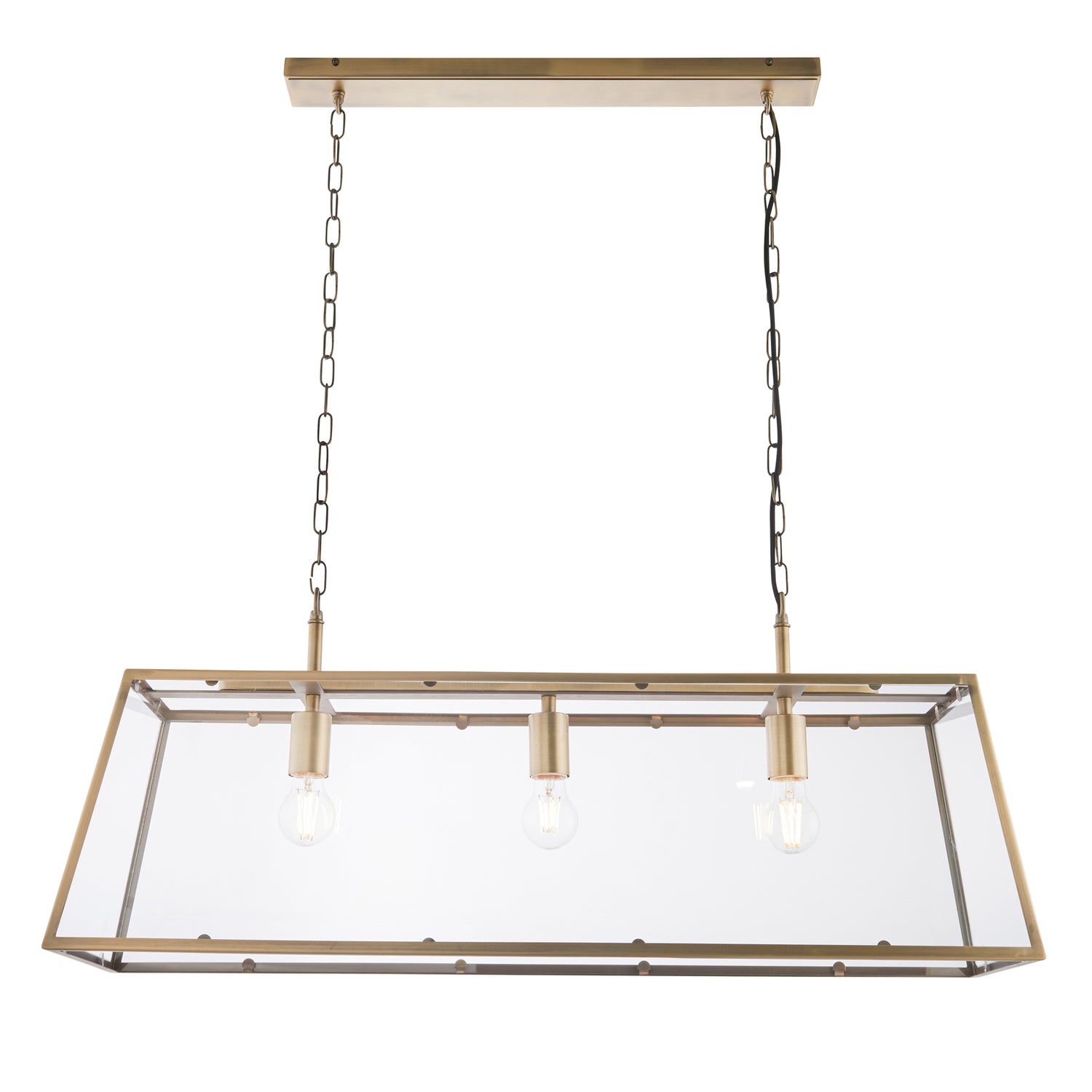 Hurst 3 Pendant Light - Antique Brass from SSS Home Needs - Pendant lighting Ireland