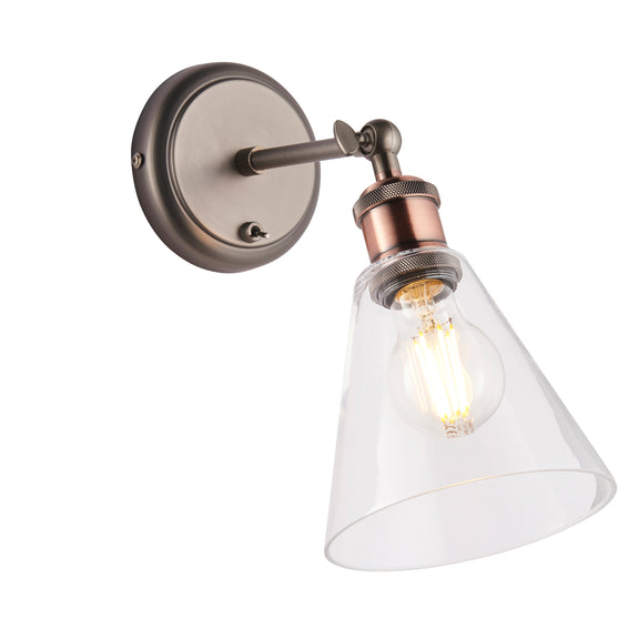 Hal Wall Light with Clear Shade from SSS Home Needs - Wall lighting Ireland