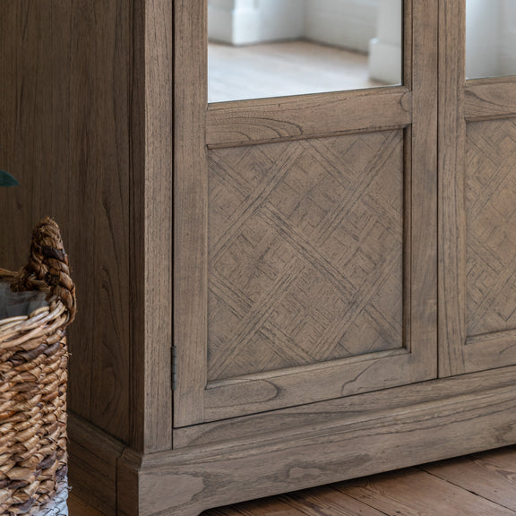Rustique 2 Mirror Door Wardrobe from SSS Home Needs - Bedroom wardrobe Ireland
