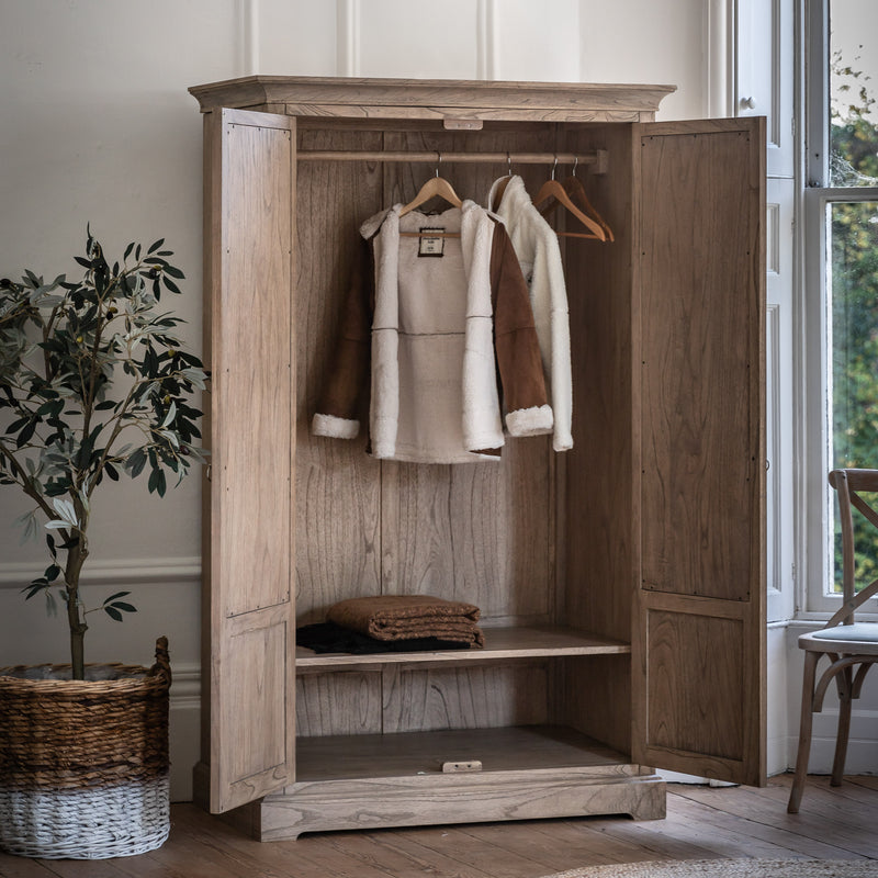Rustique 2 Mirror Door Wardrobe from SSS Home Needs - Bedroom wardrobe Ireland