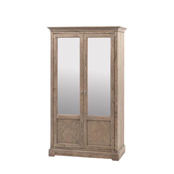 Rustique 2 Mirror Door Wardrobe from SSS Home Needs - Bedroom wardrobe Ireland