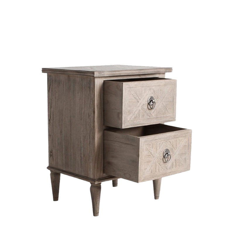 Rustique 2 Drawer Bedside Table from SSS Home Needs - Bedside table Ireland