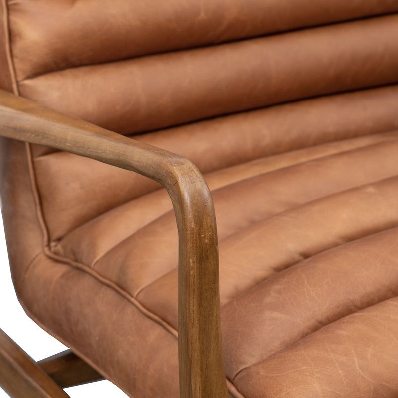 Datsun Vintage Brown Leather 2 Seater Sofa from SSS Home Needs - Living room sofa Ireland
