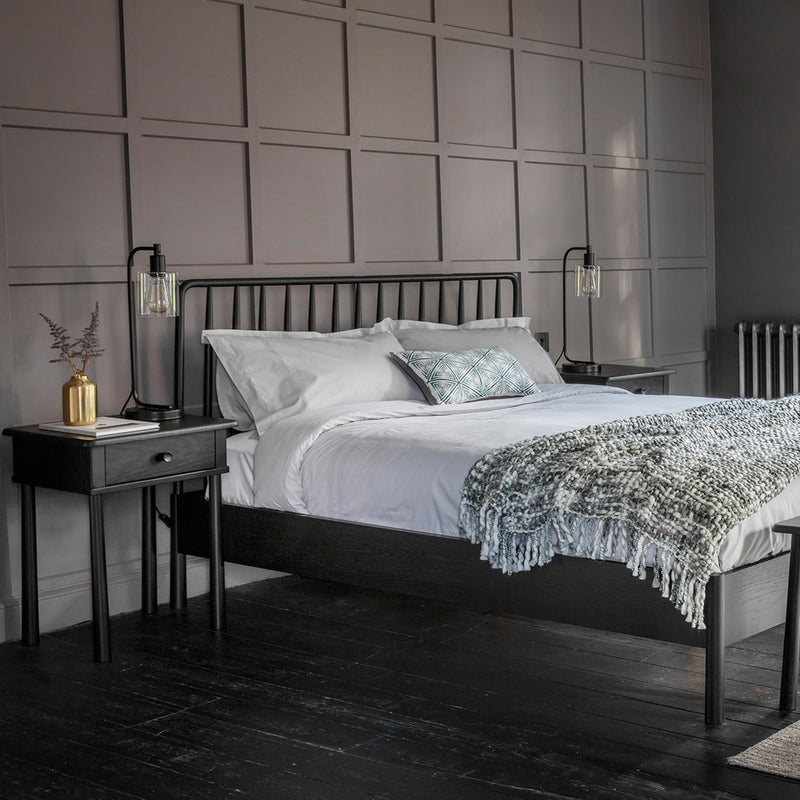 Wycombe 1 Drawer Bedside Black from SSS Home Needs - Bedside table Ireland