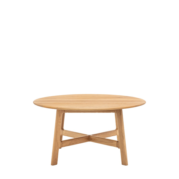 Madrid Round Oak Coffee Table from SSS Home Needs - Living room furniture Ireland