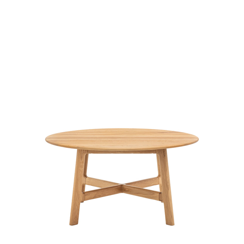 Madrid Round Oak Coffee Table from SSS Home Needs - Living room furniture Ireland