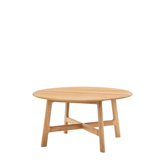 Madrid Round Oak Coffee Table from SSS Home Needs - Living room furniture Ireland