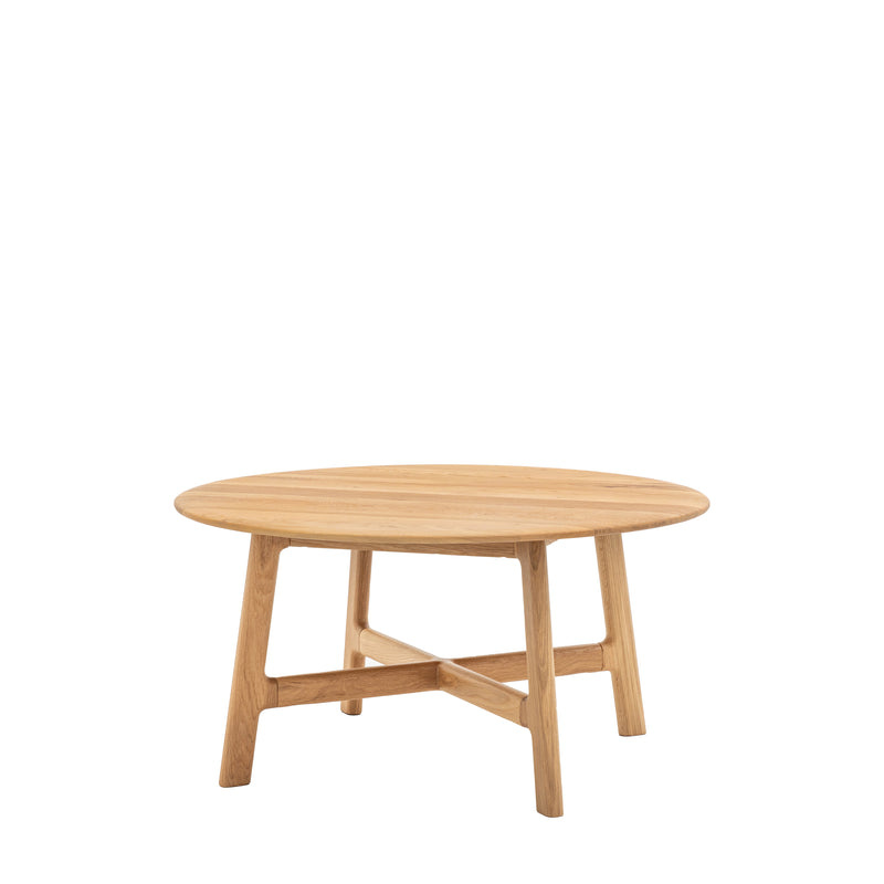 Madrid Round Oak Coffee Table from SSS Home Needs - Living room furniture Ireland