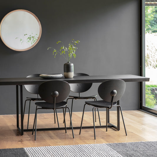 Forden Dining Table Black from Sessa Interiors - Dining table Ireland