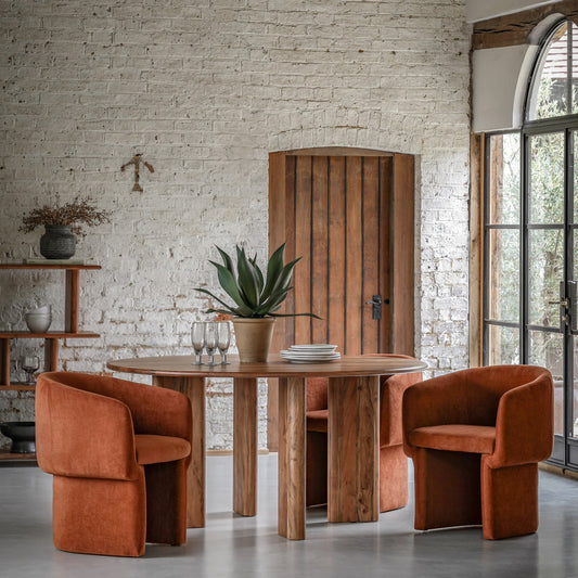 Borden Round Dining Table - Round Dining Room Table from SSS Home Needs - Dining table Ireland