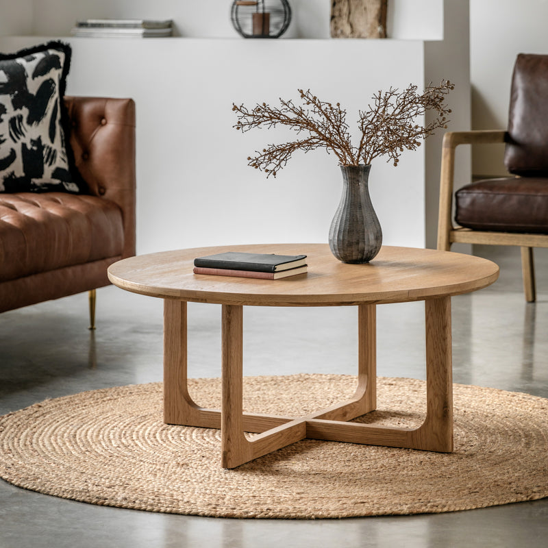 Craft Round Natural Coffee Table from SSS Home Needs - Living room furniture Ireland