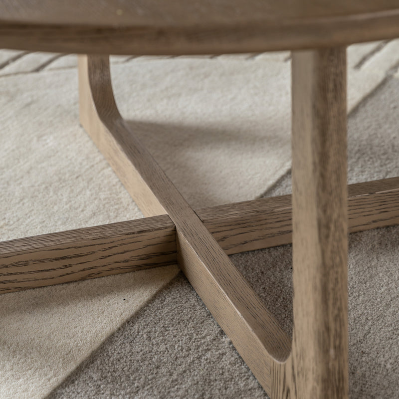 Craft Round Smoked Coffee Table from SSS Home Needs - Living room furniture Ireland