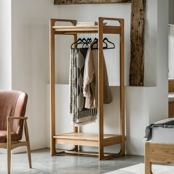 Craft Open Wardrobe Natural from SSS Home Needs - Bedroom wardrobe Ireland