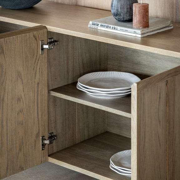 Panelled 4 Door Sideboard from SSS Home Needs - Dining room storage Ireland