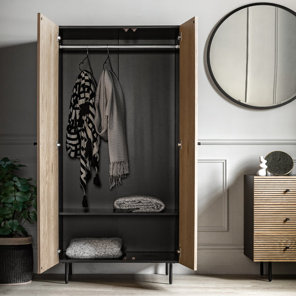 Hyland 2 Door Wardrobe from SSS Home Needs - Bedroom wardrobe Ireland