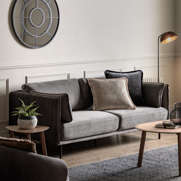 Wigmore Truffle Velvet Sofa from SSS Home Needs - Living room sofa Ireland