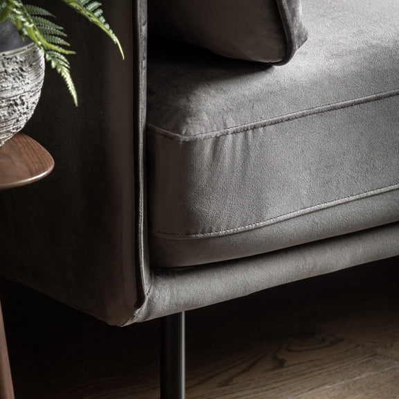 Wigmore Truffle Velvet Sofa from SSS Home Needs - Living room sofa Ireland
